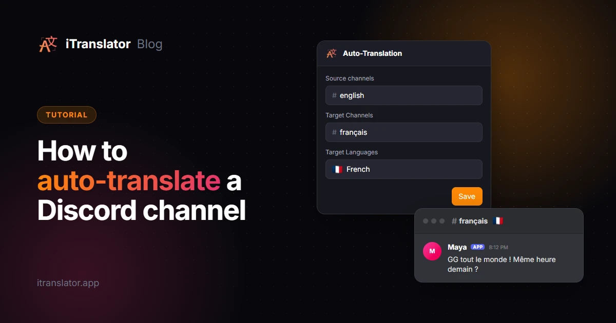 How to Auto-Translate a Discord Channel (Step by Step)