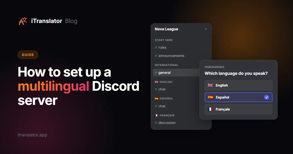 How to Set Up a Multilingual Discord Server, Step by Step